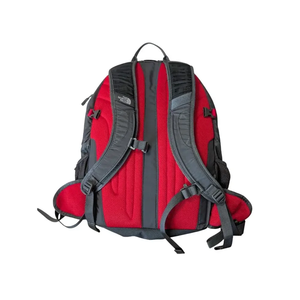 The North Face Borealis Backpack Unisex Large Gray Red Hiking School Travel Bag